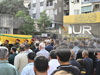 Mourners Attend Funeral Of Hezbollah Military Leader Killed In Israel Attack On Beirut