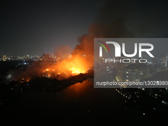 Fire In A Slum In Bangladesh