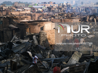 Fire At Korail Slum In Dhaka