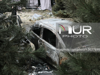 Consequences of Russian attack in Kyiv region.