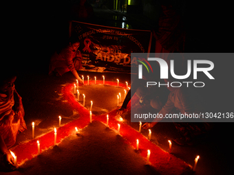 Awareness Campaign On The Eve Of World AIDS Day