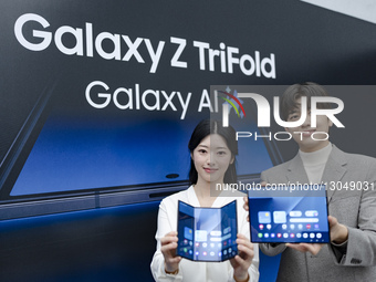 Samsung Unveils Galaxy Z TriFold At Gangnam Media Event