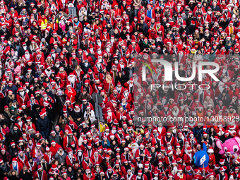 Santa Clauses Gather At Regina Margherita Children's Hospital In Turin