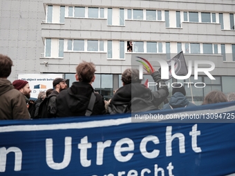 Rival Demonstrations Take Place In Utrecht Over Europalaan Refugee Shelter