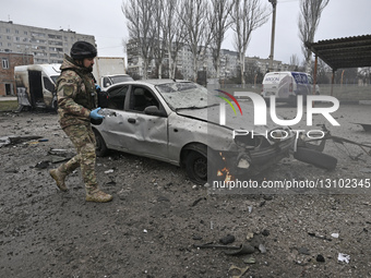 Russian troops attack Zaporizhzhia with strike drones.