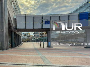 Banner Signage For The European Parliament In Brussels