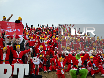 Festive Surf Gathering Draws Holiday Crowds To Scheveningen Beach