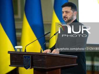 President Volodymyr Zelenskyy participates in celebration of Ukraine's Diplomatic Service Day.