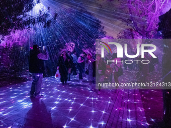 Magic Lights Of The Christmas Village At Pedion Tou Areos