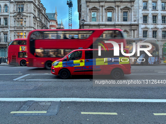 A Metropolitan Police Parliamentary And Diplomatic Protection Vehicle In London