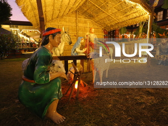 Festive Lights Glow Across Lalitpur As Nepal Marks Christmas Eve, Christmas In Nepal.