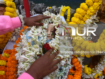 Christmas Celebration On The Outskirts Of Kolkata, India