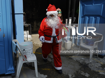 Members Of The Italian Organization Sant'Egidio Provide Food To Homeless People In Mexico City