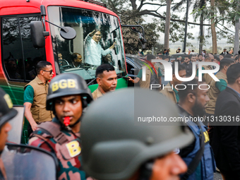 Tarique Rahman Waves To Supporters After Tribute Visit