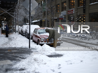 Winter Storm Brings Heavy Snow To Areas Of New York And New Jersey