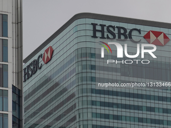 The HSBC Tower Global Headquarters At Canary Wharf In London