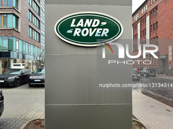 Land Rover Logo At Dealership In Frankfurt Am Main