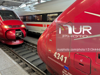 Eurostar High-speed Trains At Bruxelles-Midi Station