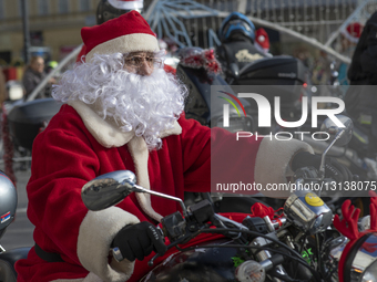 Motorcycle Santa Claus Event