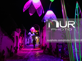 Christamas Lights In Alberobello