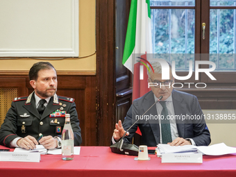 Press Conference At The Milan Prefecture