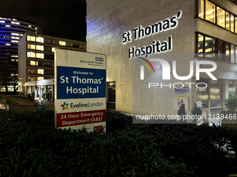 24-hour Emergency Department And Entrance To St Thomas' Hospital In London