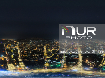 Night Drone Views Of Damascus At The End Of 2025