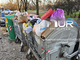 Overflowing Waste Bins