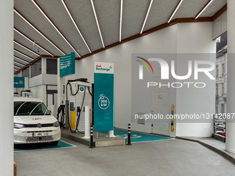 Shell Recharge Station In Brussels