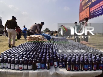 Drugs Disposal By Assam Police