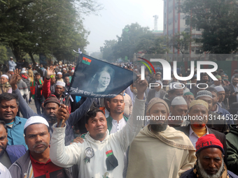 Crowds Gather At Khaleda Zia's Funeral