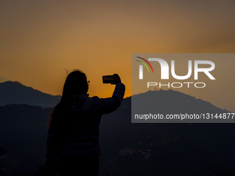 Last Sunset Of 2025 In Nepal