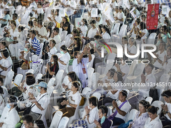 People Celebrate New Year's In Bangkok