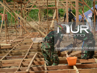 Construction Of Temporary Housing For Disaster Victims In Padang Indonesia