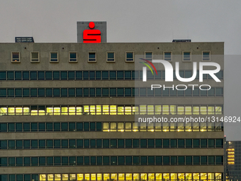 Sparkasse Logo On Building In Frankfurt
