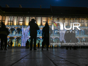 Wawel Castle Night Projection Display