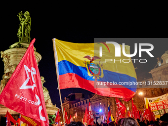 Demonstration Against The Recent US Operation In Venezuela In Paris