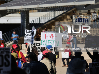 Protest Against U.S. Attack On Venezuela In Austin
