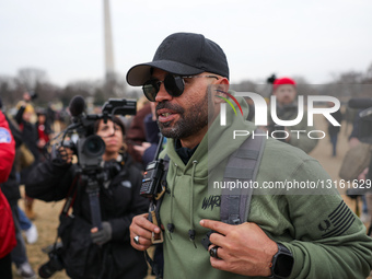 Enrique Tarrio At Ashli Babbitt Memorial March In Washington