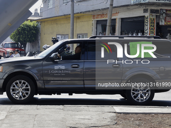 Motorcyclists And Food Delivery Drivers Bid Farewell In A Caravan To Their Colleague Killed In A Hit-and-run In Mexico City 