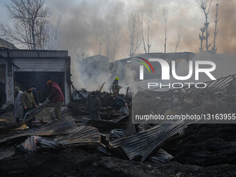 Aftermath Of Massive Fire In Kashmir, India