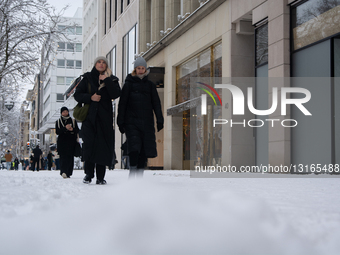 New Heavy Snow In Düsseldorf