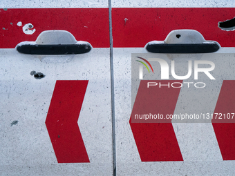 Aftermath of Russian strike in Kyiv's Darnytskyi district