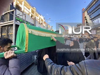 Symbolic Funeral Procession Held For Imam Musa al-Kadhim In Kadhimiyah