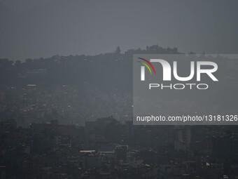 Winter Haze Shrouds Kathmandu Valley, Nepal