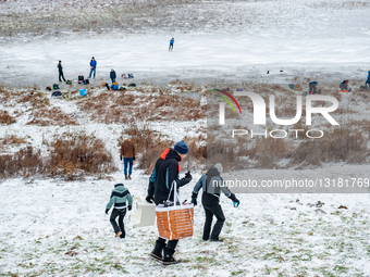 Freezing Temperatures Hit The Netherlands Over The Weekend.