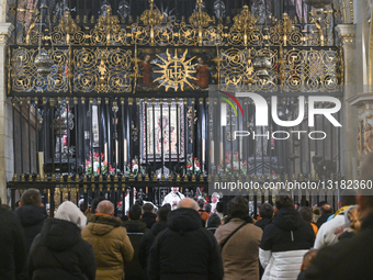 Polish President Meets Football Fans In Czestochowa