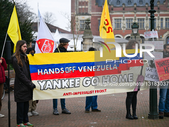 Demonstration On Venezuela And U.S. Policy Held Near The International Court Of Justice