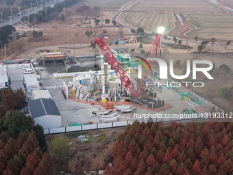 Chongtai Yangtze River Tunnel Construction.
