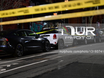 NYPD Works Scene Where 85-year-old Julia Boomer Fatally Stabbed Repeatedly Inside Of 638 Throop Avenue
